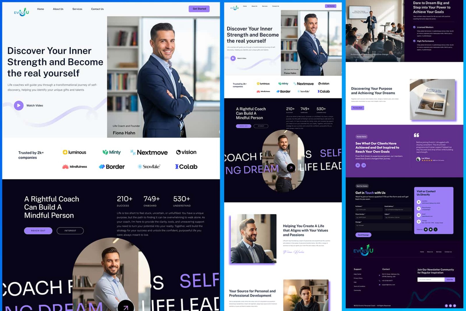 Personal Trainer Site Mockup