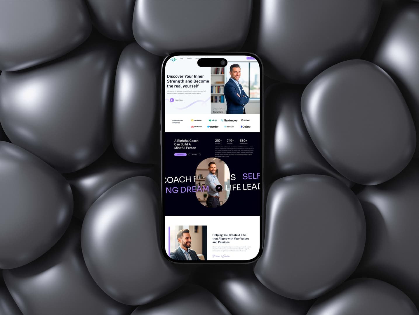 Personal Trainer Site Mockup