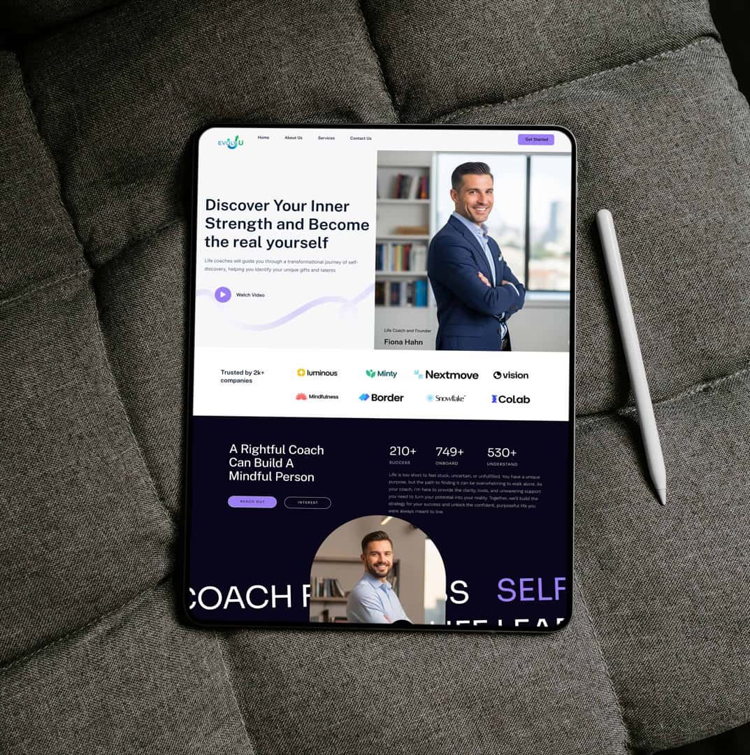 Personal Trainer Site Mockup