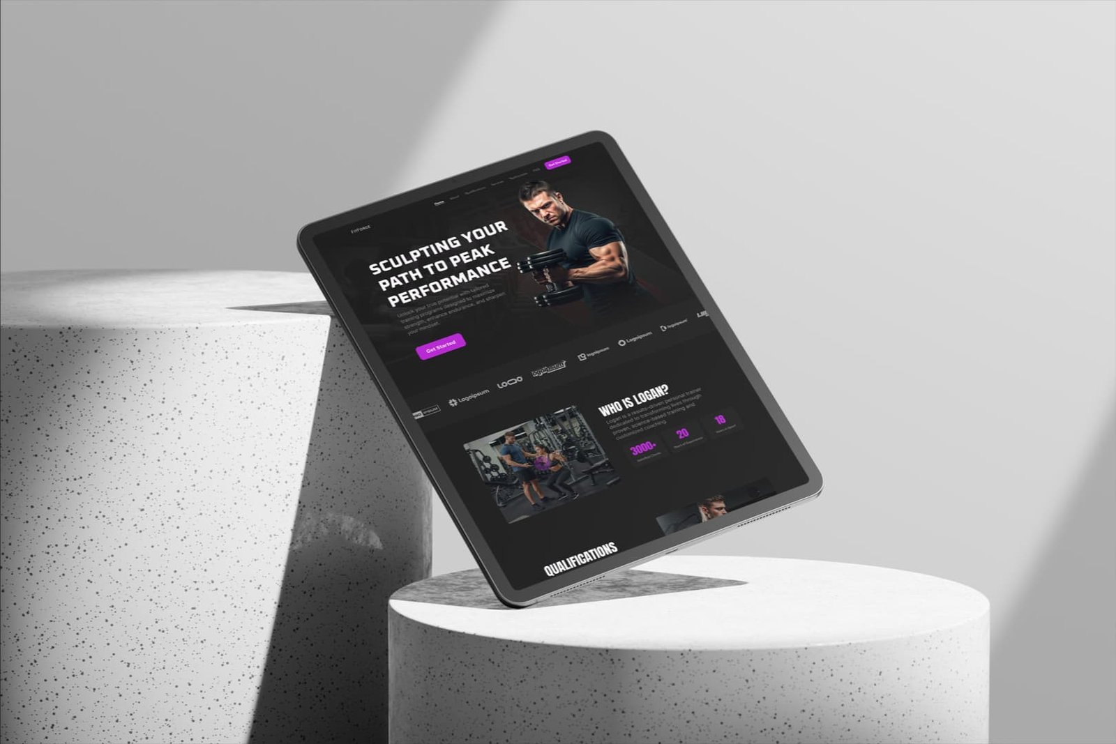 GYM Site Mockup